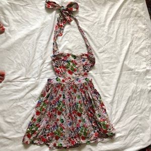 Used Cotton Candy Halter Dress